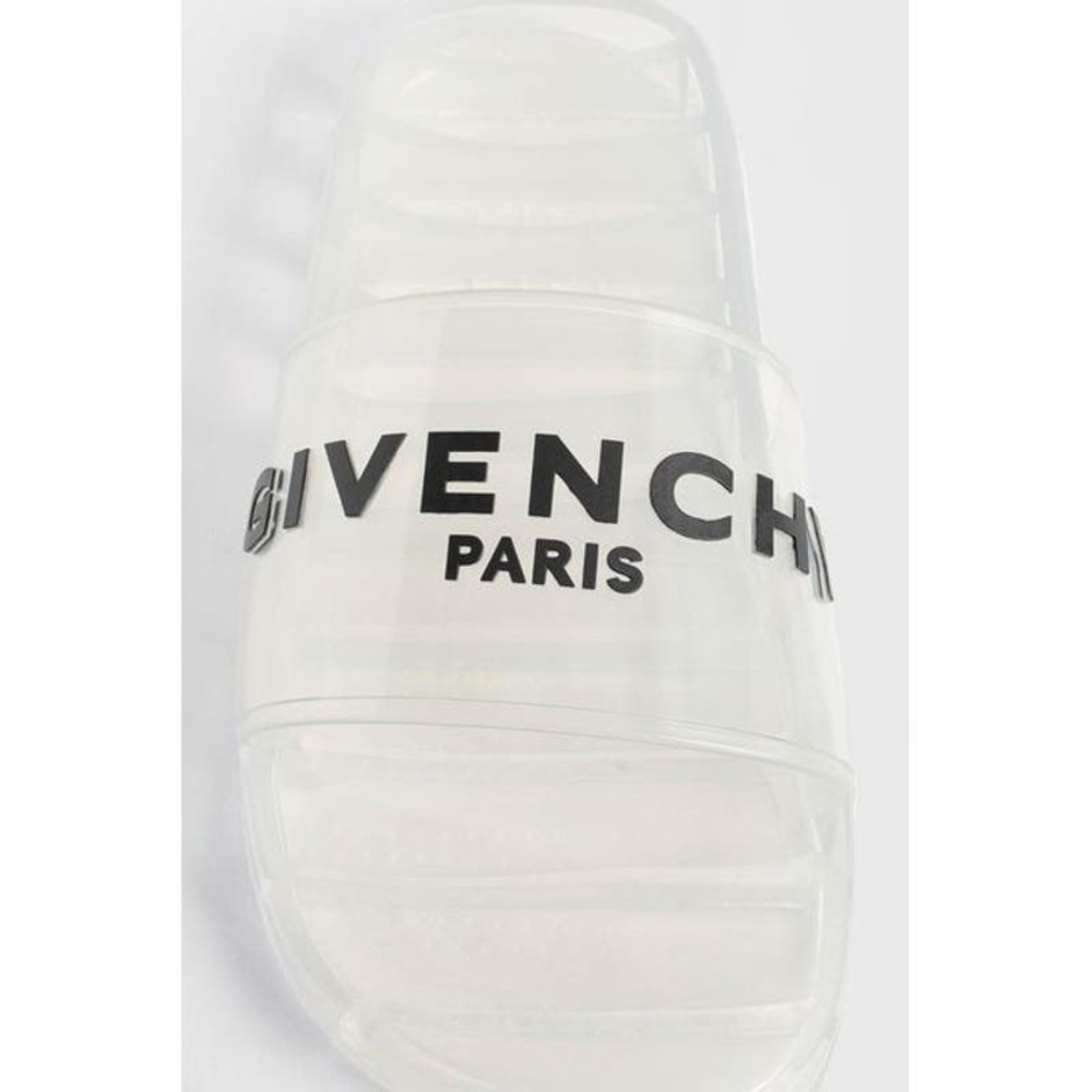 Givenchy Clear Logo Rubber Womens Pool Slide Sandal 38